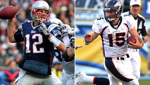 Tim Tebow faces his toughest test of the season as he goes up against Tom Brady